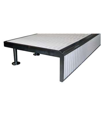 PLATAFORMA PARA PODIUMS INOX AISI-304, EXTREMO DERECHO