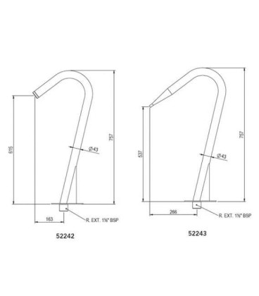 CAÑÓN RESIDENCIAL BOCA PLANA AISI-316