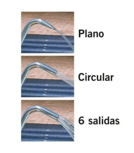 CAÑON LUXE TUBO INOX D.63 ALT. 0,8 m CIRCULAR 2