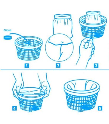 PREFILTROS PARA CESTA DE SKIMMER D.24CM