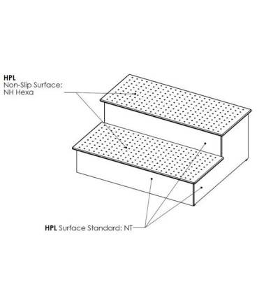 ESCALERA MADERA SINTÉTICA GRAPHITE