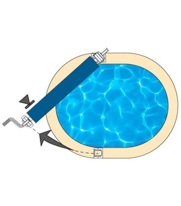 Enrollador de cubierta piscina elevada Gre. 40135