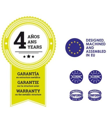 Piscina sobre suelo de acero decoración madera Ø 460 x 132 cm. KITPR458WO