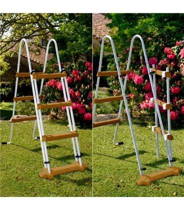 Piscina GRE serie Pacific ovalada imitación madera 730 x 375 x 120 cm. KIT730W