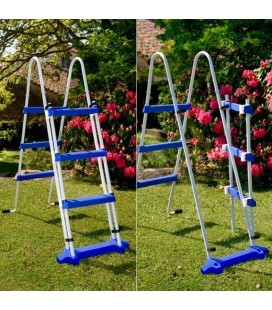 Piscina GRE serie Fidji redonda de acero chapa blanca Ø 240 x 120 cm. KIT240ECO 2