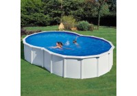 Piscina GRE serie Varadero ovalada de acero chapa blanca 500 x 340 x 120 cm. KITPROV4870