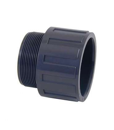 Terminal rosca macho PVC Diámetro 50 a 1-1/2" Cepex. 02106
