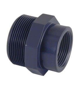 Reducción Roscada PVC macho x hembra D. 3/8" x ½". 02270