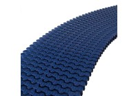 Rejilla transversal rebosadero curvas reversible 335mm azul oscuro Astralpool. 34197CL60