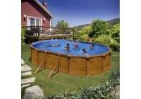 Piscina elevada madera 500x300x132 Gre. KITPROV508WO