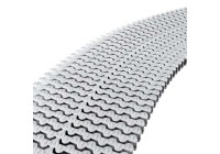 Rejilla transversal rebosadero curvas 245mm MARRÓN Astralpool. 34191_CL109