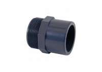 Machón mixto PVC para encolar y roscar macho D. 50 mm x 40mm x 1 1/2" Cepex. 02085