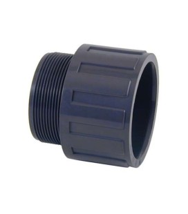 Terminal rosca macho PVC Diámetro 50 a 1-1/2" Cepex. 02106