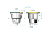 SUMIDERO NORM REJILLA ANTIVORTEX SIN INSERTOS