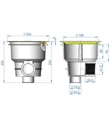 SUMIDERO NORM REJILLA ANTIVORTEX