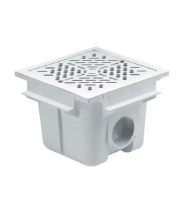 Sumidero con rejilla ABS cuadrado 210 x 210 Astralpool. 00258