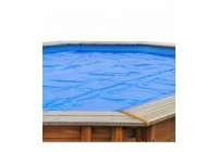 Cubierta isotérmica piscina madera ovalada 618 x 418 Gre. 786634