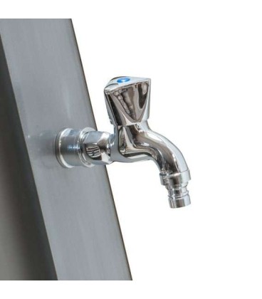 Ducha solar 35 litros PVC frontal silver Gre. DSPS35