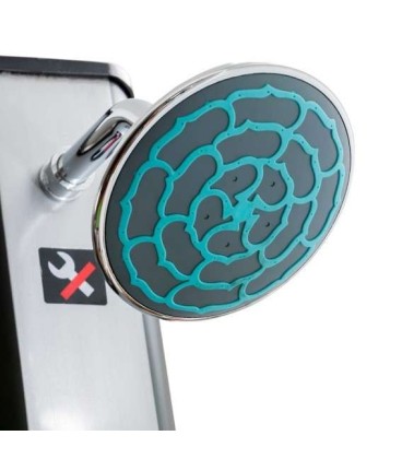 Ducha solar 35 litros PVC frontal silver Gre. DSPS35