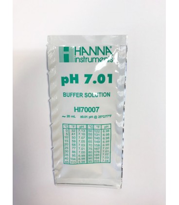 Solución de calibración en sobre Hanna pH 7.01 20ml. HI70007