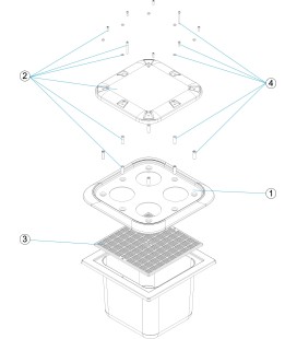 CUERPO INFERIOR SUMIDERO ANIVORTEX ASTRALPOOL. 4402023001