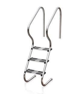 Escalera AISI304 3 peldaños Inox piscina enterrada Gre. EIE30