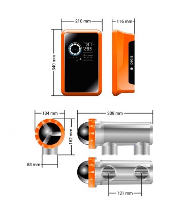 Clorador salino Idegis Tecno 2 DT2-30PH