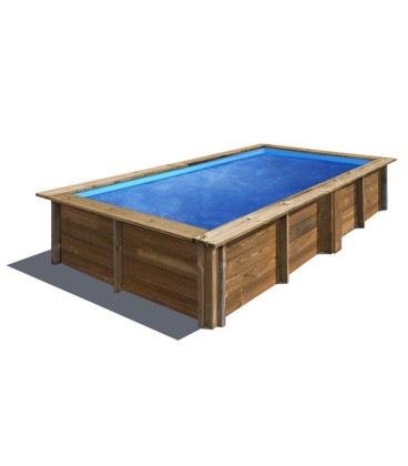 Piscina elevada de madera rectangular Lemon 375 x 200 x 68 cm Gre. 790204
