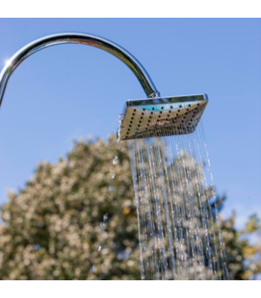 Ducha solar aluminio 18L Gre. SSAL18