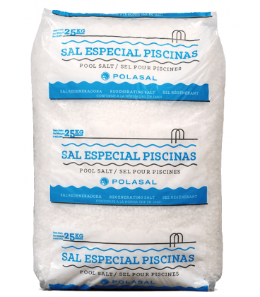 Saco de 25kg de sal para piscina. 73877