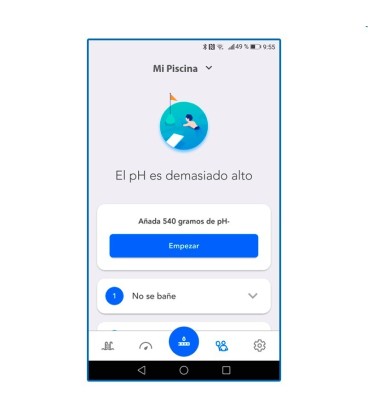Blue Check tiras analíticas 5-en-1 vía App Astralpool. 71665