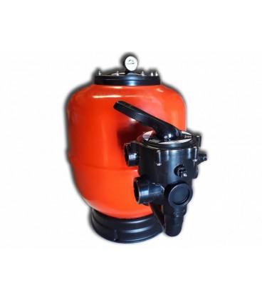 Filtro UVE rojo Astral  Ø 450 con válvula selectora. 57469