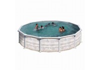 Piscina acero Groenlandia Ø 550 x 132 cm GRE. KITPR558N