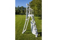 Escalera moldeada soplado 2x4 peldaños + plataforma Gre. L4PL