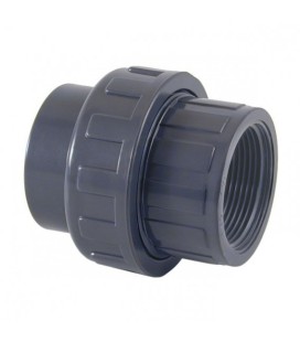Enlace tres piezas mixto PVC 50 x 1 1/2" Cepex. 02340