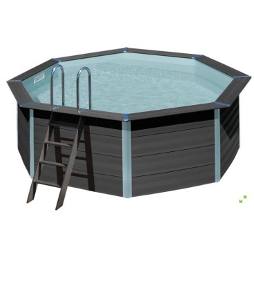 Liner ovalado gris 610 x 375 x 132 alto. FPROV618LB