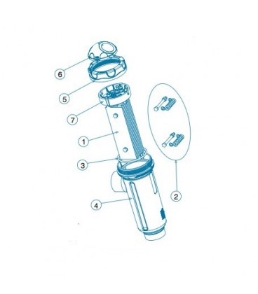 Electrodo célula DOM-24LS IDEGIS. R-059LS