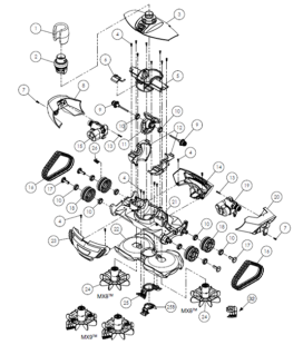 DISPOSITIVO DE CONTROL DE DIRECCION LADO A MX8 ZODIAC. W79011