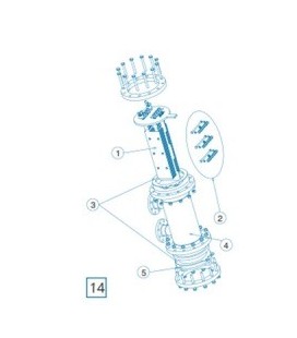 kit anclaje electrodos DOM-70/90 IDEGIS. R-TORN 06