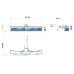 Cepillo shark de pared Astralpool. 36616