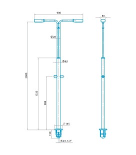 DUCHA ANGEL CON 2 ROCIADORES 2