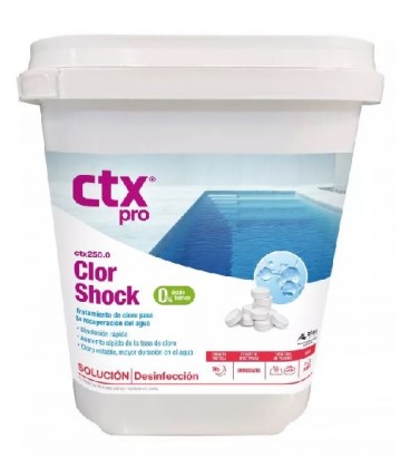 CTX 250.0 Clorshock 5KG 0% Bórico - Dicloro en tabletas Premium. 75139