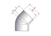 Codo PVC Diámetro 63 45º Cepex. 01751