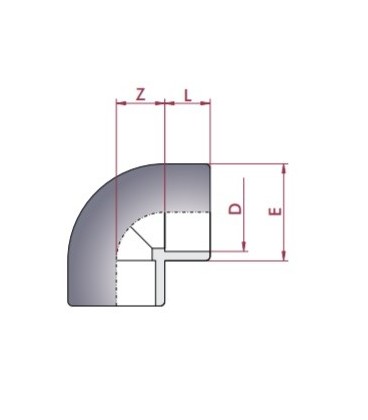 Codo PVC Diámetro 50 90º Cepex. 01716...