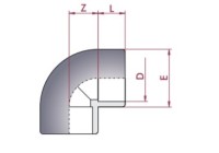 Codo PVC Diámetro 50 90º Cepex. 01716 60 UD