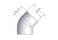 Codo PVC Diámetro 63 45º Cepex. 01751 45 UD