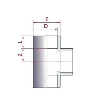 Te PVC Diámetro 50 Cepex. 01784 48 UD