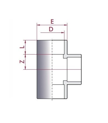 Te PVC Diámetro 63 Cepex. 01785 24 UD