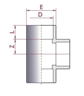 Te PVC Diámetro 40 Cepex. 01783 2