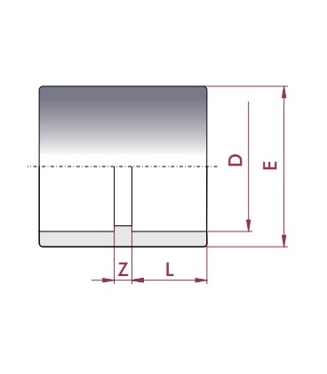 Manguito PVC Diámetro 40 Cepex. 01875